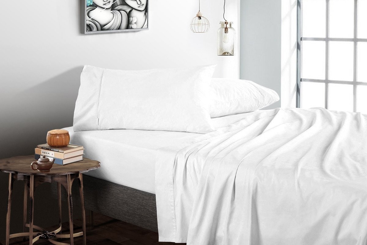 Buy White Bed Sheets Online 